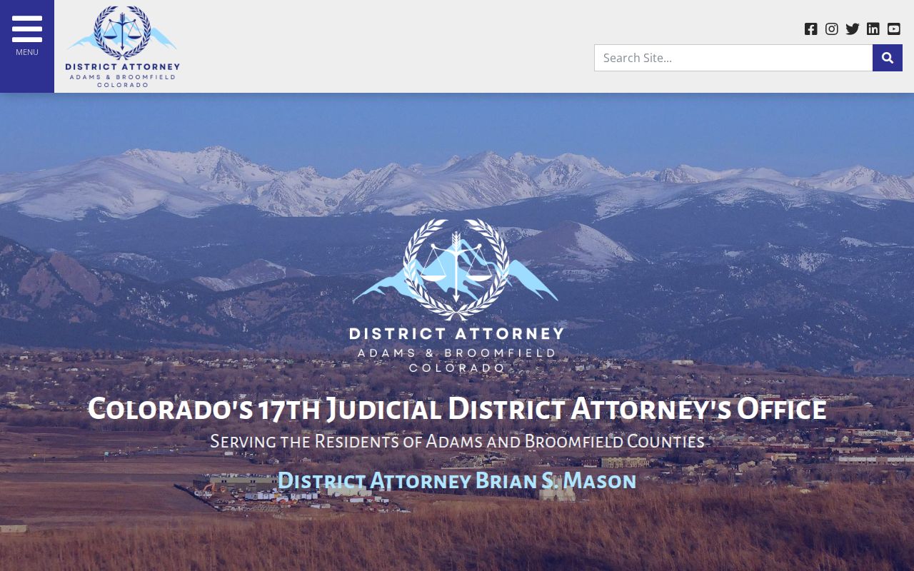 Broomfield County criminal court records 17th Judicial District Attorney office